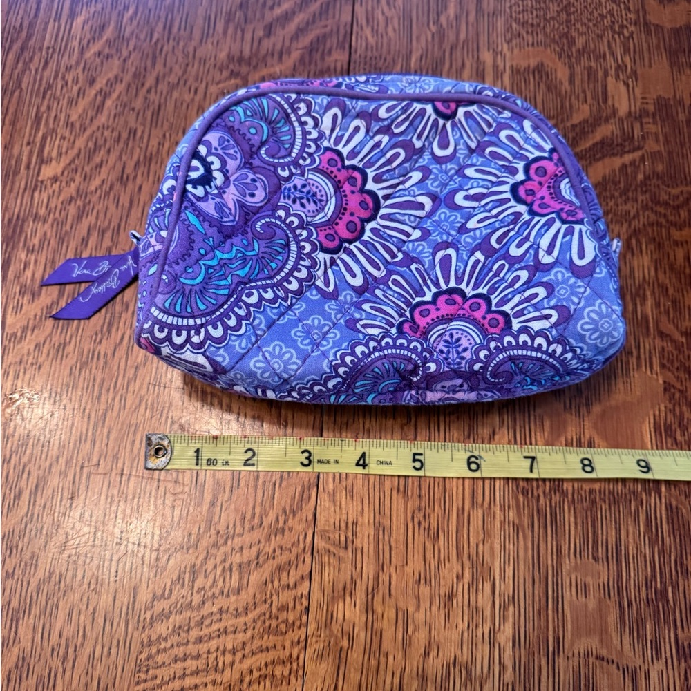 Vera Bradley Purple with pink Cosmetic Case